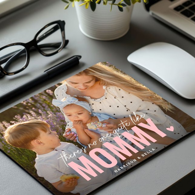 Niedliches benutzerdefiniertes Foto MOMMY-Geschenk Mousepad (Von Creator hochgeladen)
