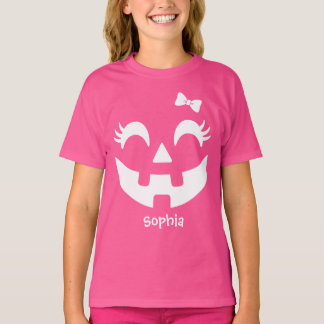 Niedliches benutzerdefiniertes Jack O' Lantern Hal T-Shirt