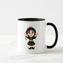 Niedliches Bergmädchen Tasse