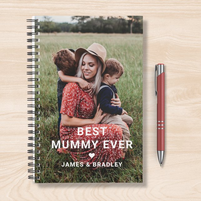 Niedliches Best Mummy Ever Heart Mother Day Foto Planer (Von Creator hochgeladen)