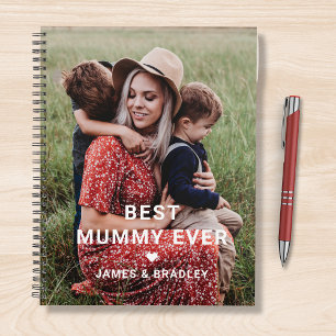 Niedliches Best Mummy Ever Heart Mother Day Foto Planer