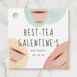 Niedliches Best Teas Galentine's Day Party Geschenkanhänger