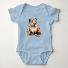 Niedliches Biber Baby Strampler