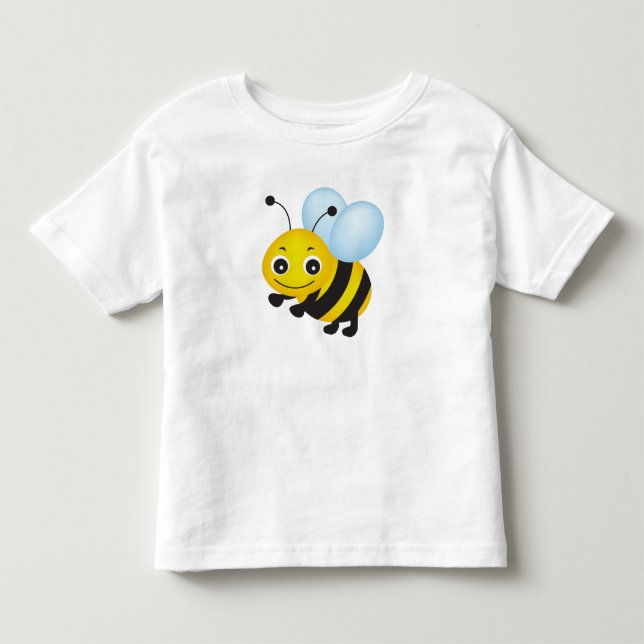 Niedliches Bienendesign Kleinkind T-shirt (Vorderseite)