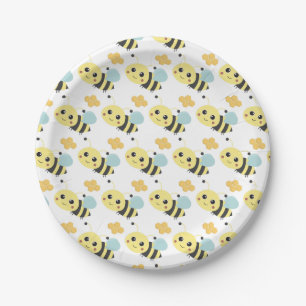 Niedliches Bienenmuster Adorable Bienenschaum-Part Pappteller