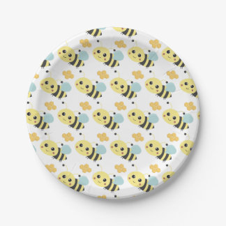 Niedliches Bienenmuster Adorable Bienenschaum-Part Pappteller