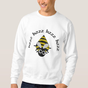 Niedliches Bienenstickermuster Besticktes Sweatshirt