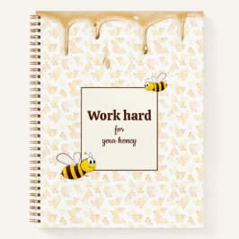 Niedliches BienenwabenNotebook Notizbuch