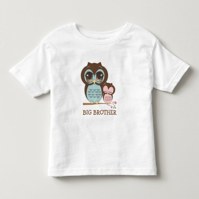 Niedliches Big Brother Owl mit Schlafsäcke Kleinkind T-shirt (Vorderseite)
