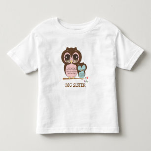 Niedliches Big Sistuchhuhn mit schlampiger Lil' Ba Kleinkind T-shirt