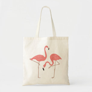 Niedliches Bild der rosa Flamingos-Illustration Tragetasche