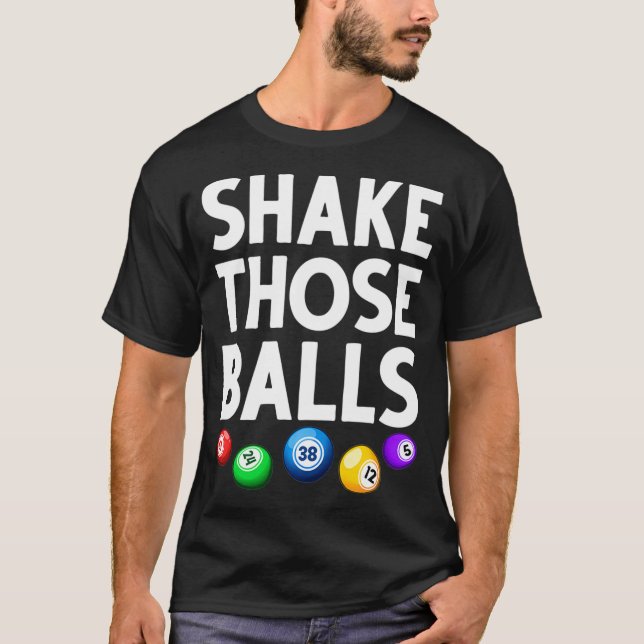 Niedliches Bingo Designs Men Women Casino Spielbin T-Shirt (Vorderseite)
