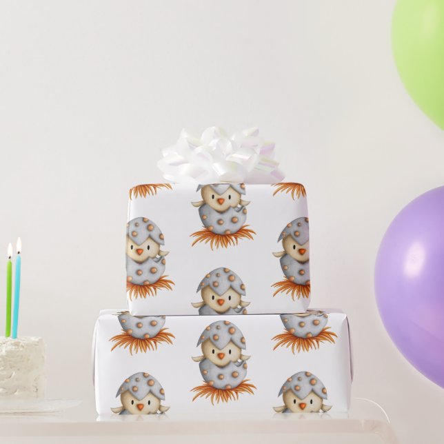 Niedliches Bird Hatching Baby Shooting Paper Geschenkpapier (Partygeschenke)