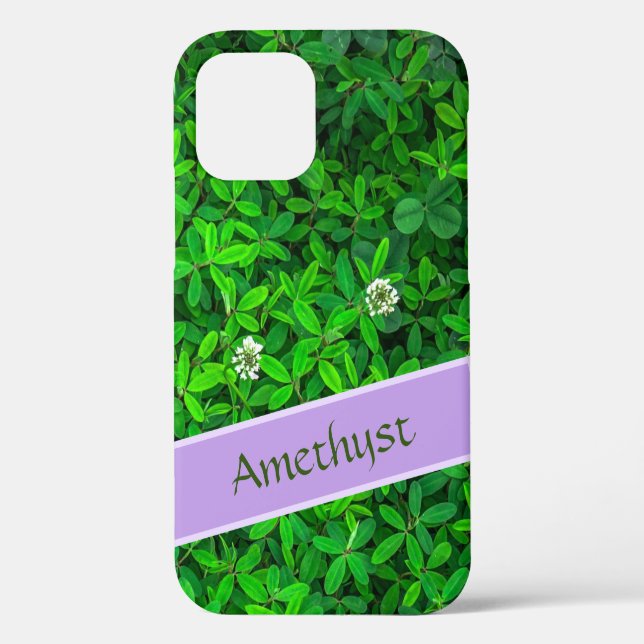 Niedliches Blattmuster Botanisches Personalisierte Case-Mate iPhone Hülle (Rückseite)