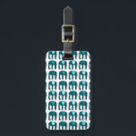 Niedliches Blaue Elefanten-Muster Gepäckanhänger<br><div class="desc">Mit diesem freundlichen Gepäckanhänger können Sie sich für Ihren Urlaub vorbereiten - Sie können Ihre Kontaktdaten auf der anderen Seite hinzufügen oder ein Single-Seitendesign auswählen. Handgezeichnetes Design von mir für Sie! Ändern Sie die Farbe oder den Schriftart der Schrift, wie Sie möchten. Karo in meinem Shop für mehr Muster oder...</div>