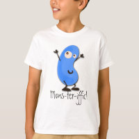 Niedliches blaues Bohnen-Monster