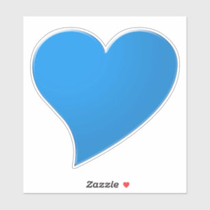 Niedliches blaues Großherz Aufkleber