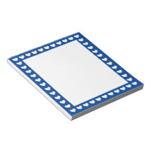 Niedliches blaues Herz-Rahmen-Muster