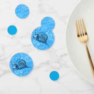Niedliches blaues Lächeln Schneckenmischung von Aq Konfetti
