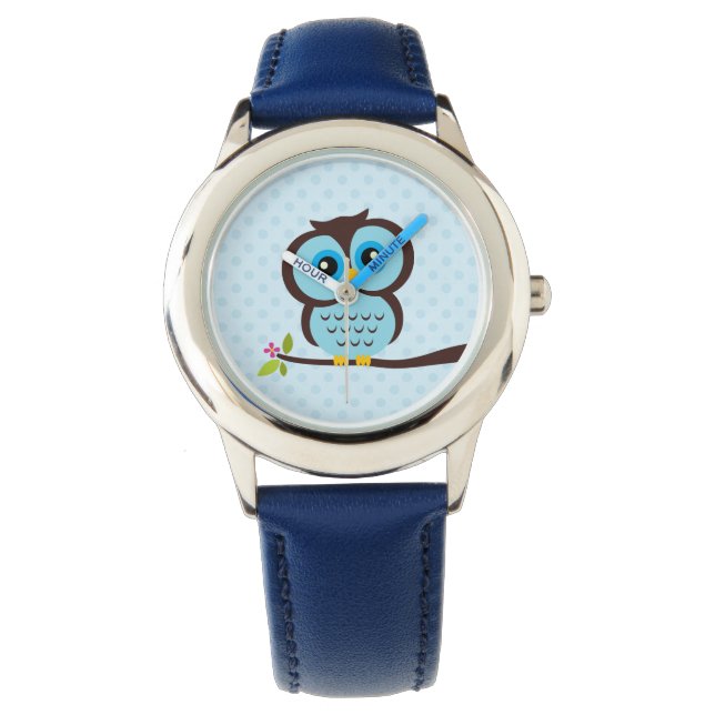 Niedliches Blaues Ohr Armbanduhr (Vorderseite)