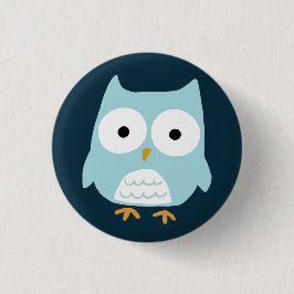 Niedliches Blaues Ohr Button