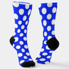 niedliches blaues Polster-Punktmuster Socken