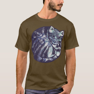 Niedliches blaues Tabby Kunstgewerbe T-Shirt