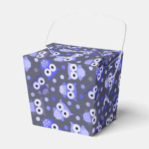 Niedliches blaues Uhmuster Geschenkschachtel