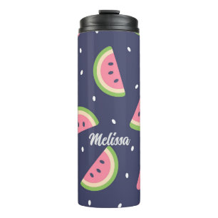 Niedliches Blue Back to School Thermosbecher