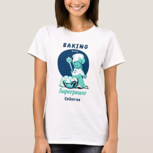 Niedliches Blue Baking ist meine Supermacht mit Na T-Shirt