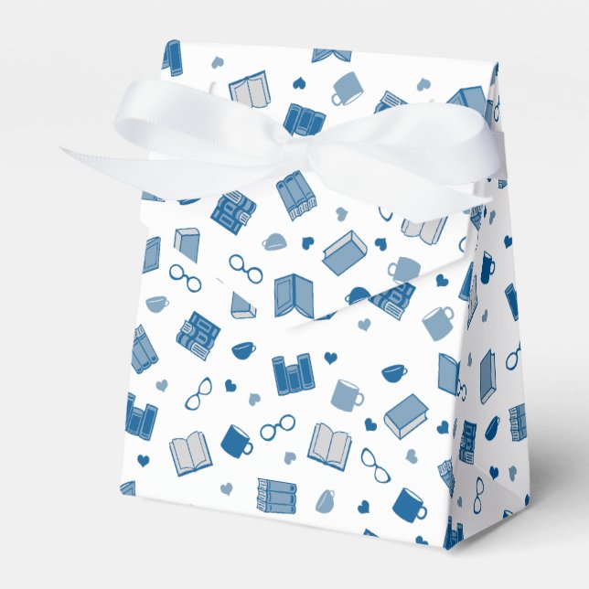 Niedliches Blue Book and Reading Pattern Geschenkschachtel (Vorderseite)