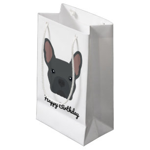 Niedliches Blue French Bulldog-Gesicht Kleine Geschenktüte