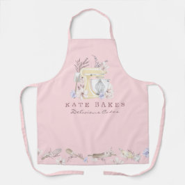 Niedliches Blumengebäck Modernes Kuchengebäck Schü Schürze