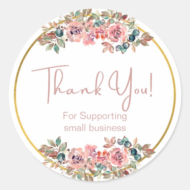 Niedliches Blumengeschäft Runder Aufkleber (Vorderseite)