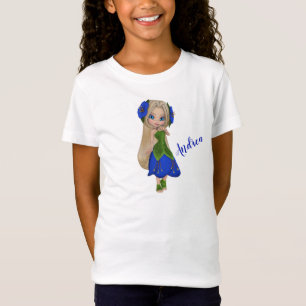Niedliches Blumenmädchen T-Shirt