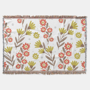Niedliches Blumenmuster, nahtloser Hintergrund. Decke