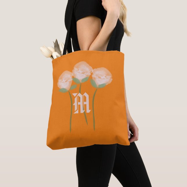Niedliches Blumenwasser Rosa Rosensteinfall Tasche (Von Nahem)