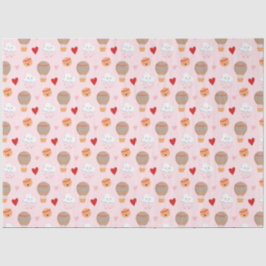 Niedliches Boho-Muster in Rosa Seidenpapier