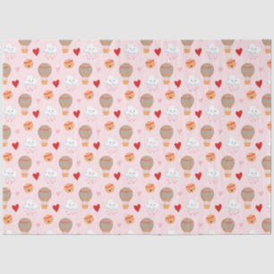 Niedliches Boho-Muster in Rosa Seidenpapier