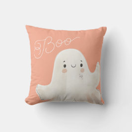 Niedliches Boo Ghost-wirbelkissen Rosa Kissen