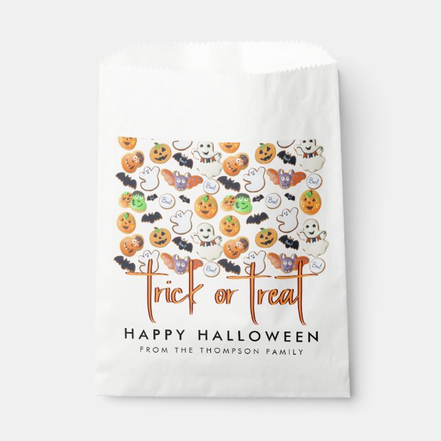 Niedliches Boo-Halloween-Party-Dekor Pumpkin-Muste Geschenktütchen (Vorderseite)