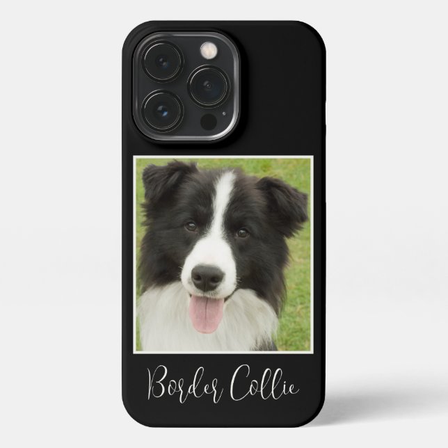Niedliches Border Collie Foto iPhone 13 Pro Hülle (Rückseite)
