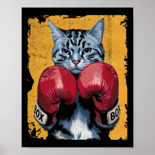 Niedliches Boxen Boxen Handschuhe Sportler Frauen Poster