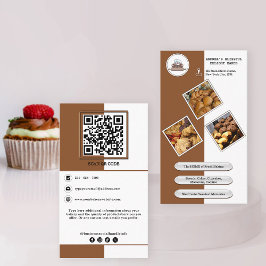 Niedliches Branding für das QR-Branding in der Bra Visitenkarte