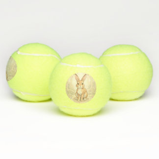Niedliches braunes Kaninchen in einem Wald Tennisbälle