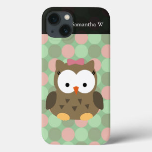 Niedliches braunes Owl mit rosa Bow Case-Mate iPhone Hülle