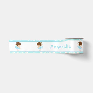 Niedliches Brünettes Ballerina-Geschenk Satinband