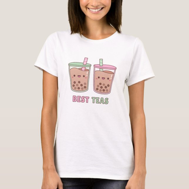 Niedliches Bubble Tee Beste Teas Bestie T - Shirt (Vorderseite)