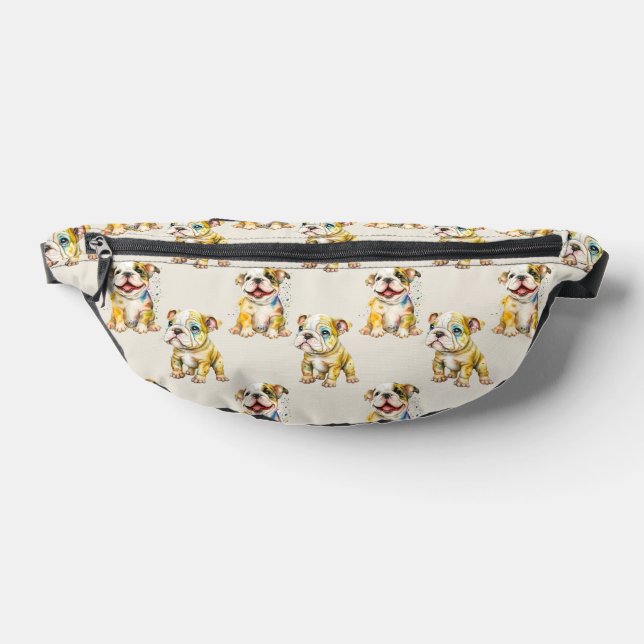 Niedliches Bulldog-Hundsmuster Bauchtasche (Ablage )