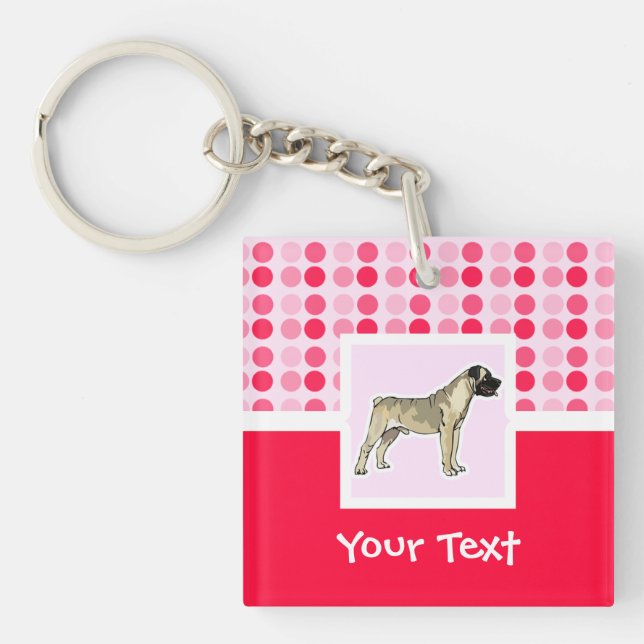 Niedliches Bullmastiff Schlüsselanhänger (Vorderseite)